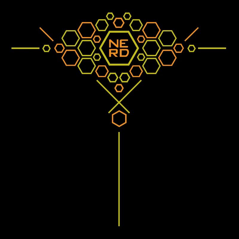 Nerd Hex Pattern Gradient