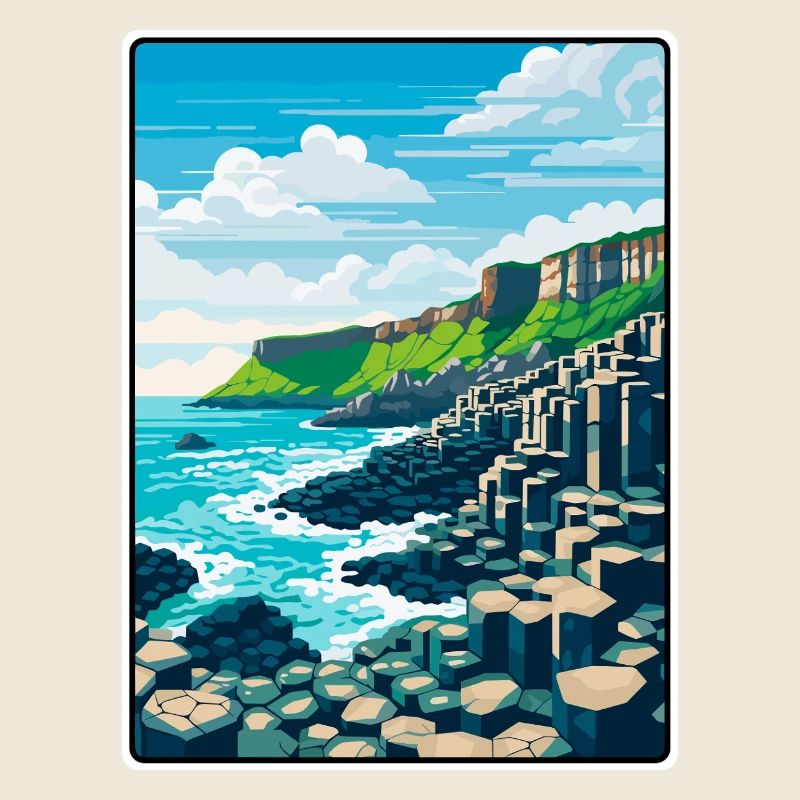 Chaussée des Géants Basalte côtier d’Irlande du Nord