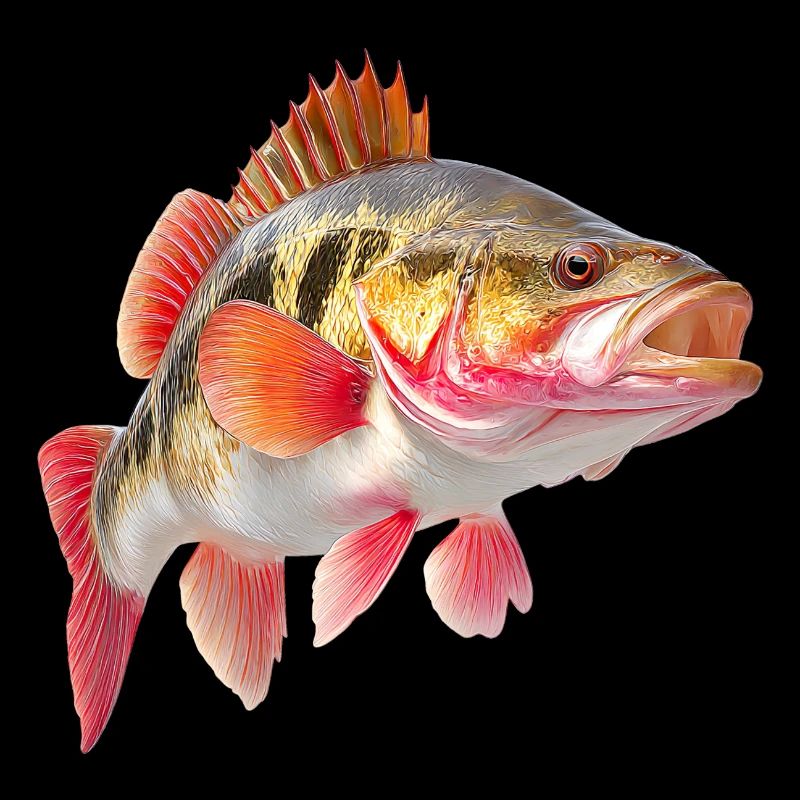 Leuchtender Barsch Farbexplosion