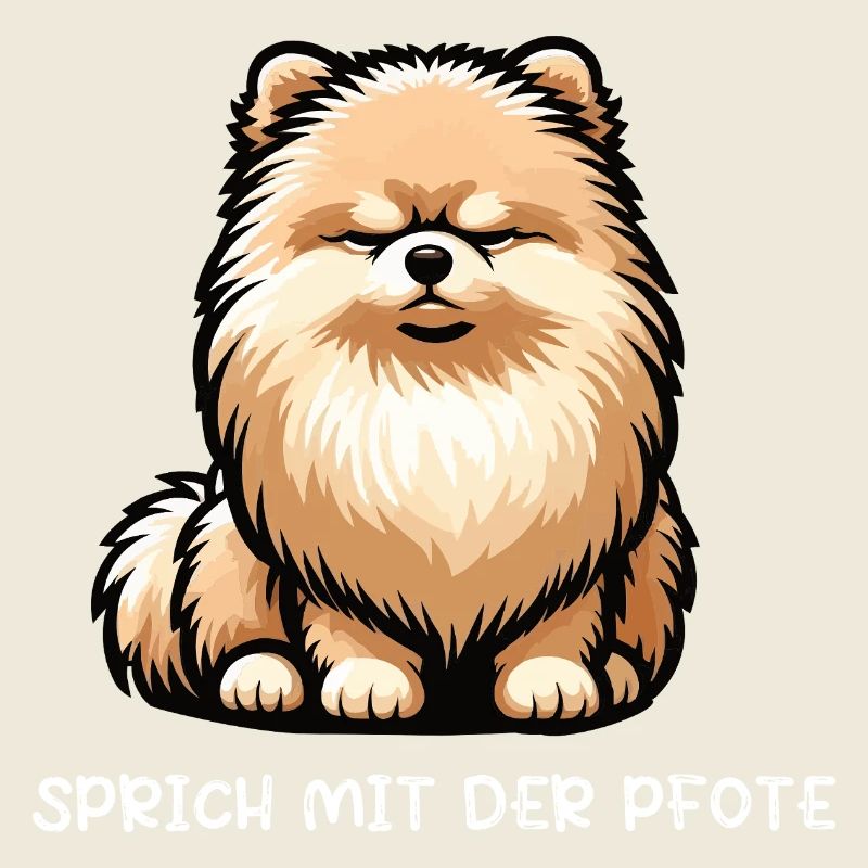 Sprich mit der Pfote Zwergspitz Zwergspitze Spitz
