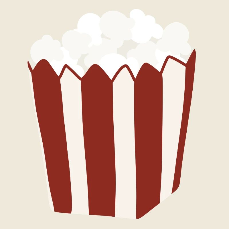 Popcorn Eimer Retro Illustration