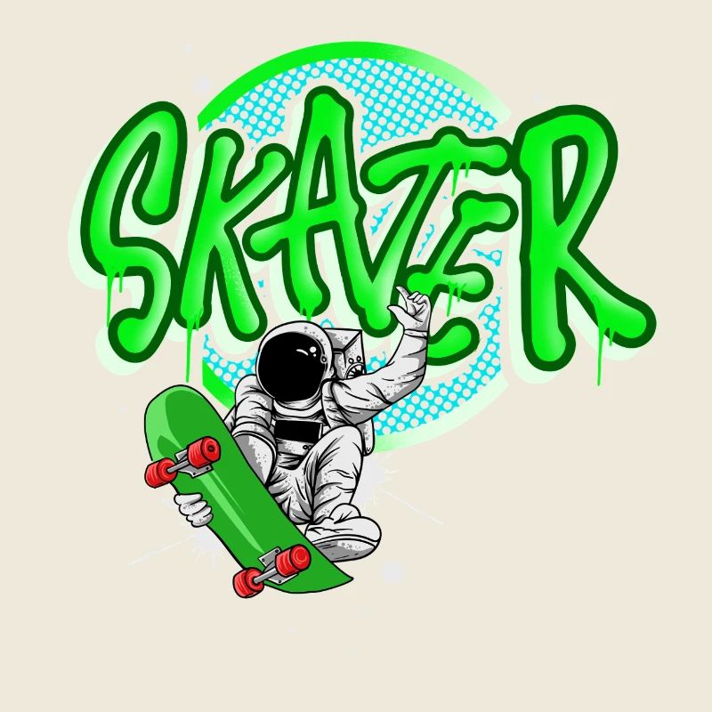 Skateboard Astronaut