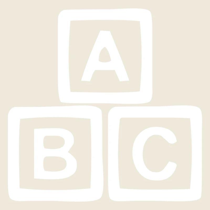 ABC-Blockschild-Stil