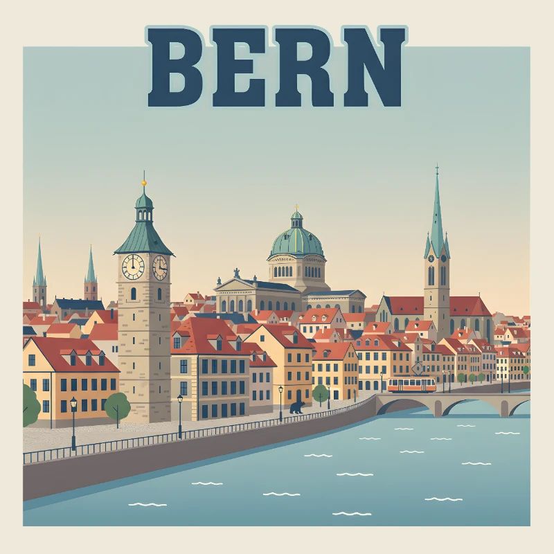 Paysage urbain de Berne Riverside