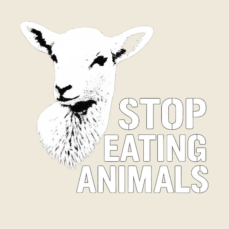 Arrêtez de manger des animaux Message végétalien