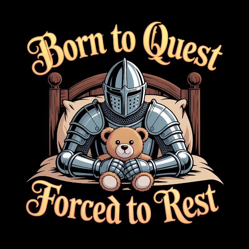 Né pour la quête, forcé de se reposer - Funny Medieval
