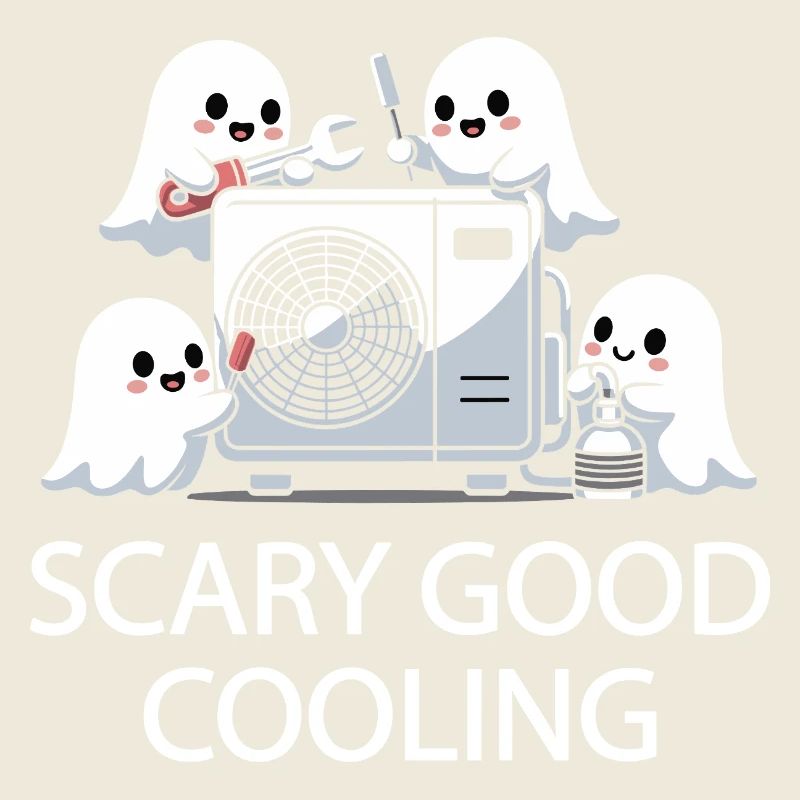 Conception HVAC fantôme d’Halloween - Refroidissement effrayant