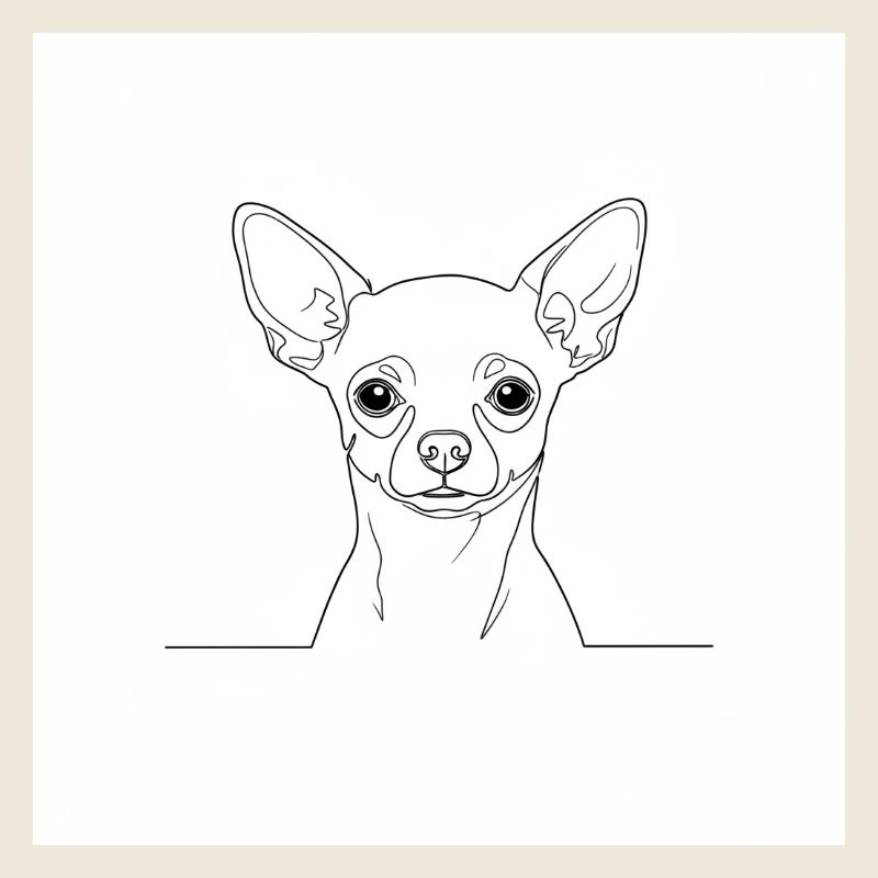 Chihuahua Lines Minimal