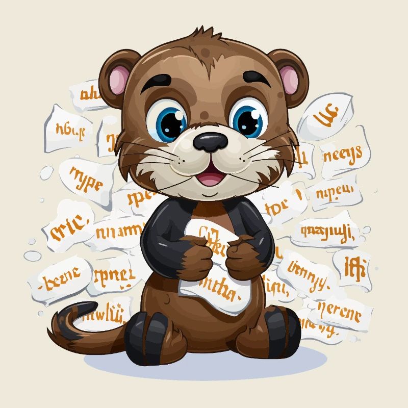 Learning otter with paper chaos