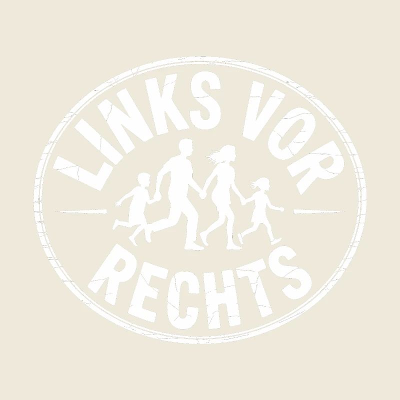 Links vor Rechts - Funny Antifa Spruch