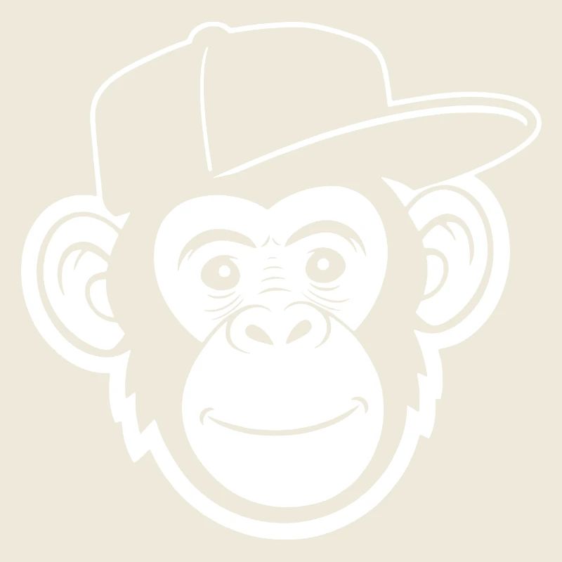 Monkey in Hat Cartoon Tee