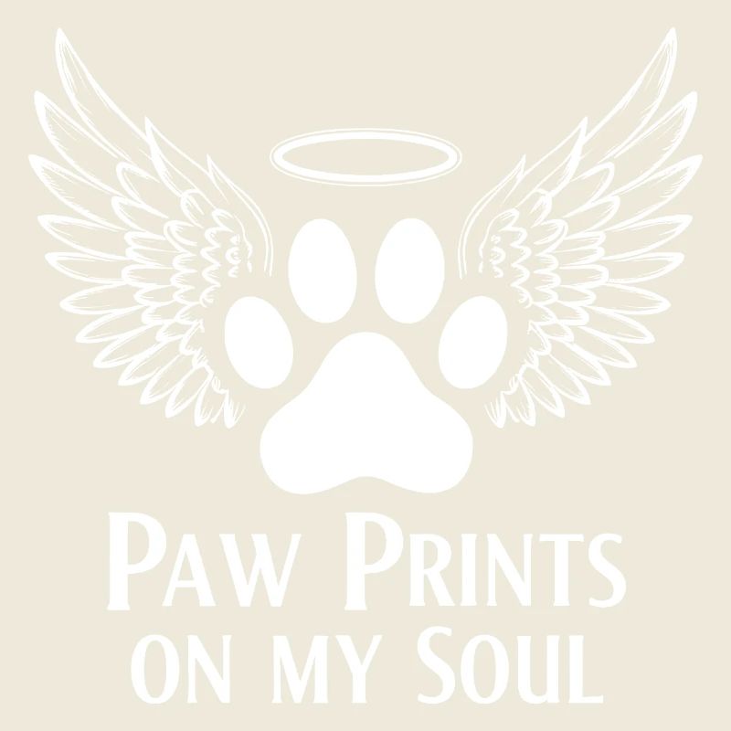 Pug Dog Nuage Ailes d’Ange Adieu Deuil
