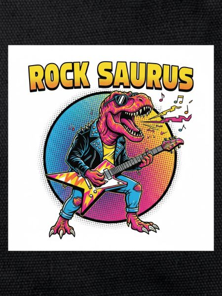 Rock Saurus Gitarrenheld