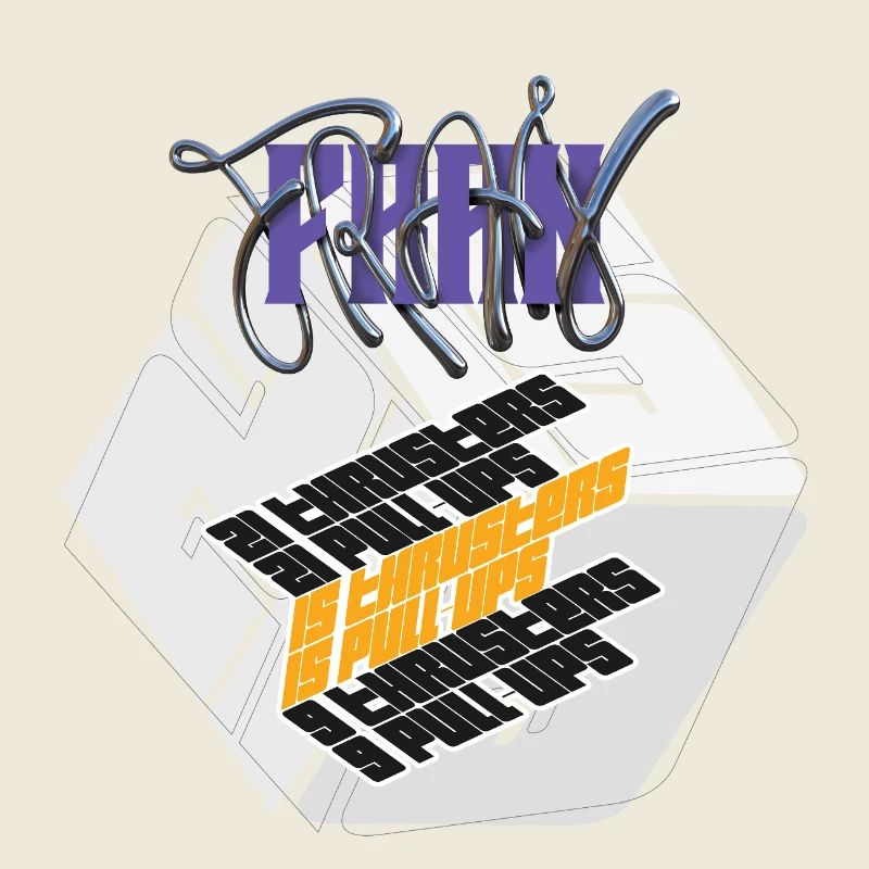 Fran Hero WOD Cross Training light graphic version