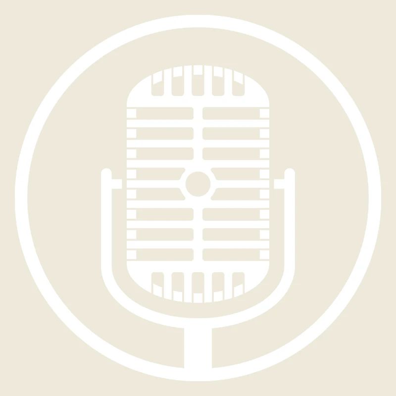 Vintage Microphone Emblem