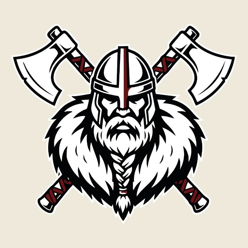 Viking Axemaster Warrior Crusader Axes Mascot