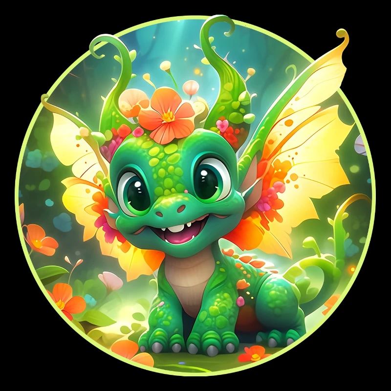Les dragons en fleurs dans la Forêt Merveilleuse