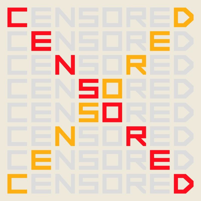 Censored Funny Statement Freedom Logo