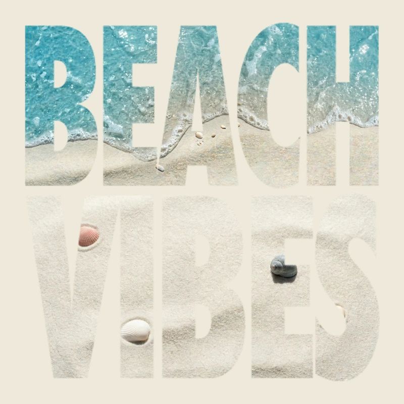 Beach Vibes - Tropical Ocean & Sand Texture