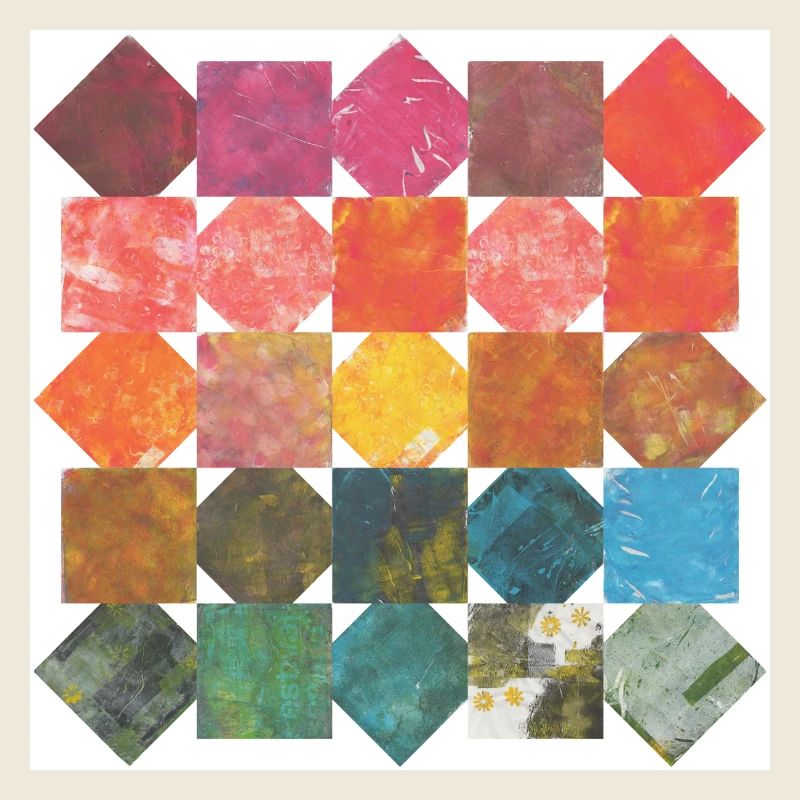 Abstraktes Muster – Bunte Kacheln, farbenfroh