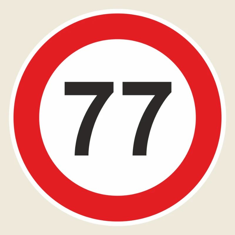 77. siebenundsiebzig Jahre Geschenk Überraschung