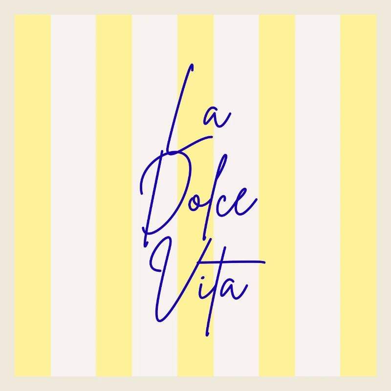 Minimalist LA DOLCE VITA Graphic Tee Design