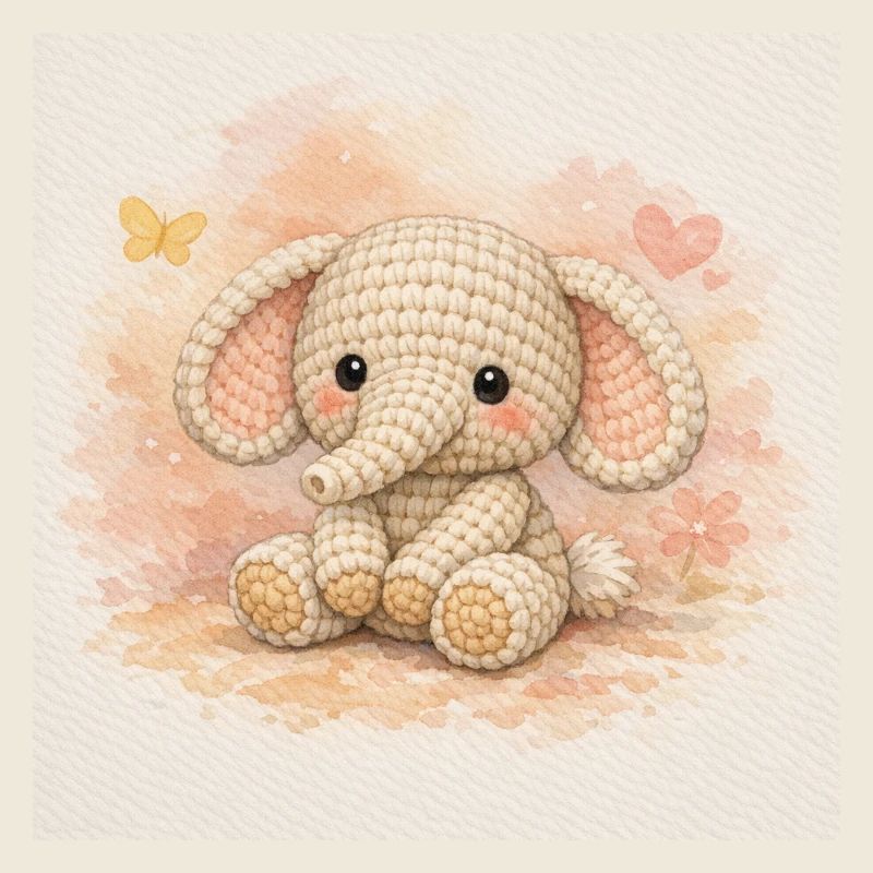 Elephant de la laine