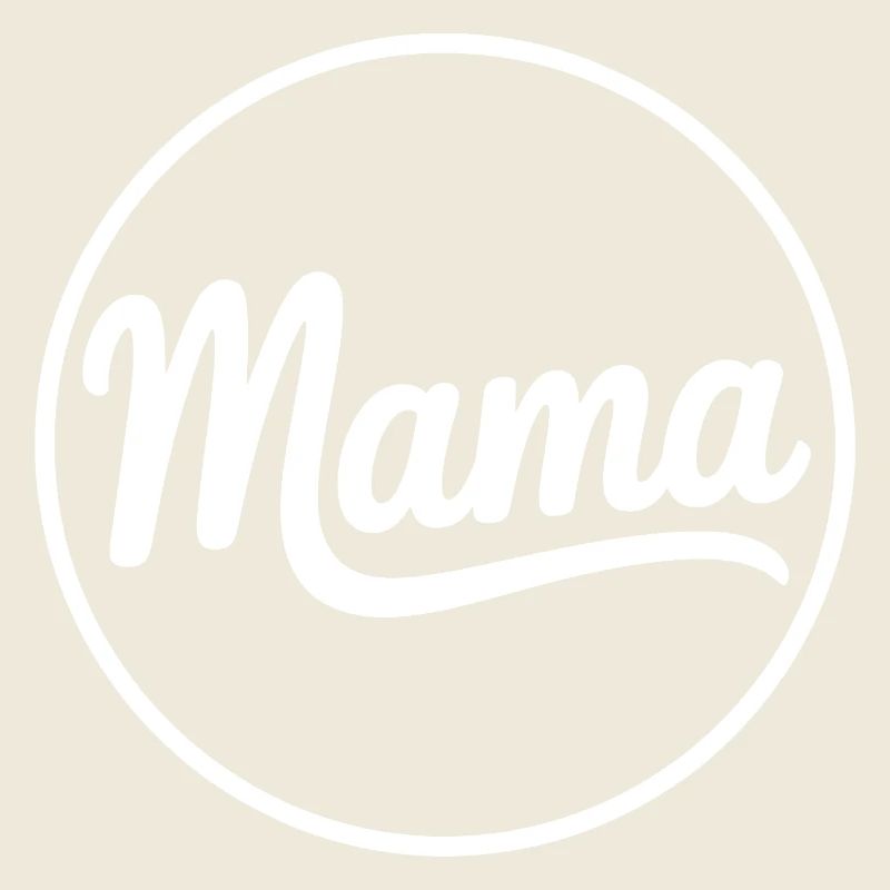 Logo-shirt Cercle Mama Script