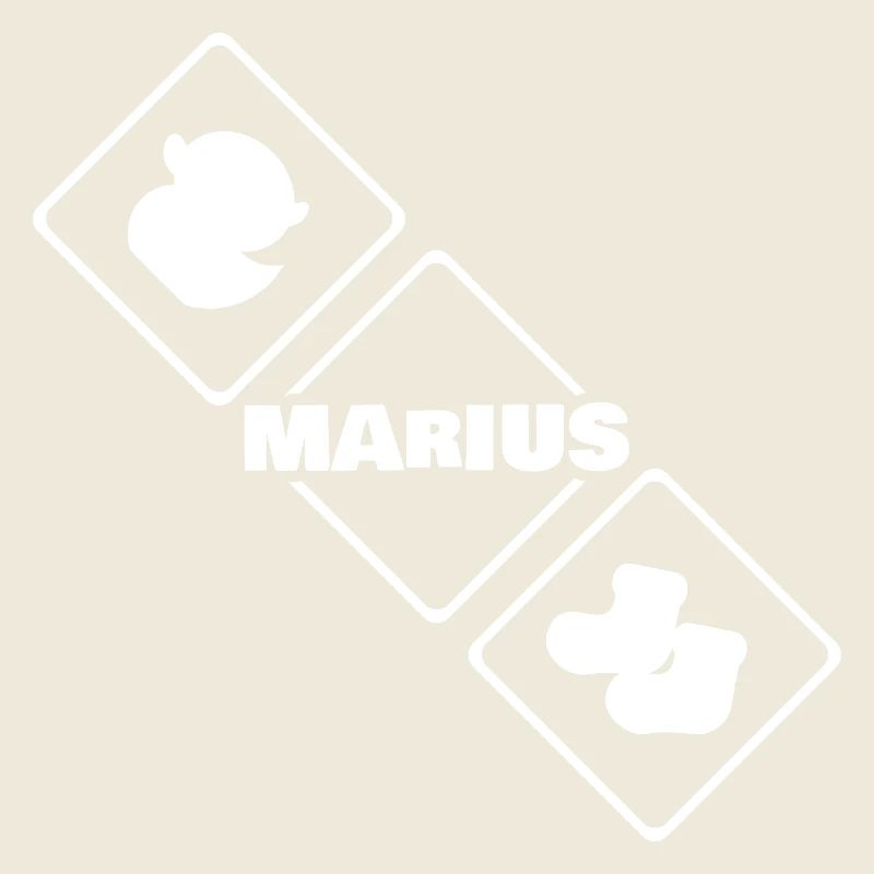 Oiseau avec le logo Marius Diamant