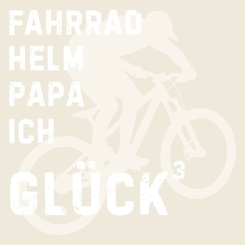 Radfahrer Silhouette Spruch