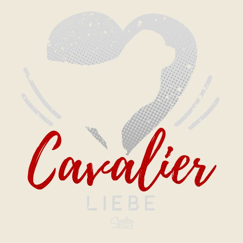 Cavalier King Charles Spaniel Liebe mit Herz