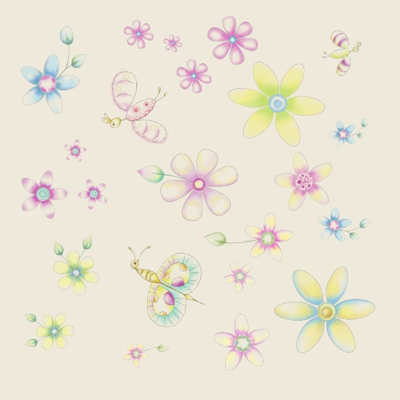 Blumen und Schmetterlinge