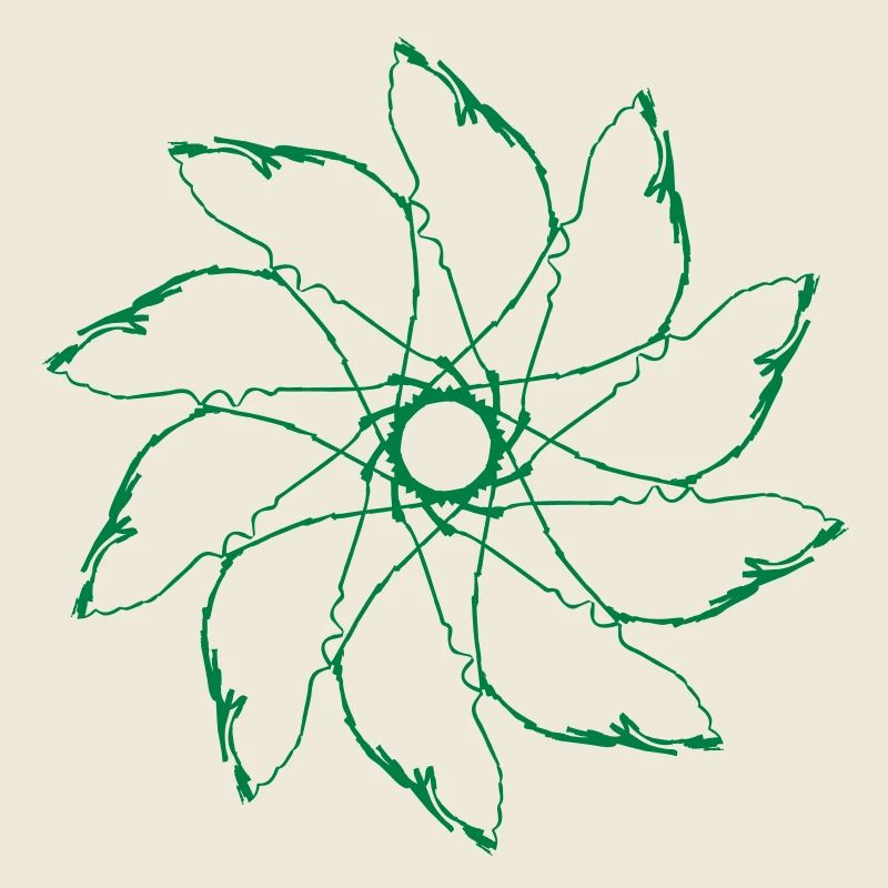 flower | Wind turbine | Mandala | Pattern Vectorgraphic
