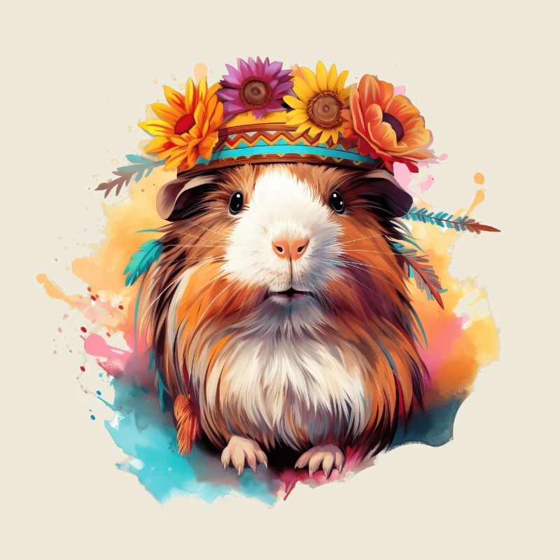 Bunt Boho Meerschweinchen