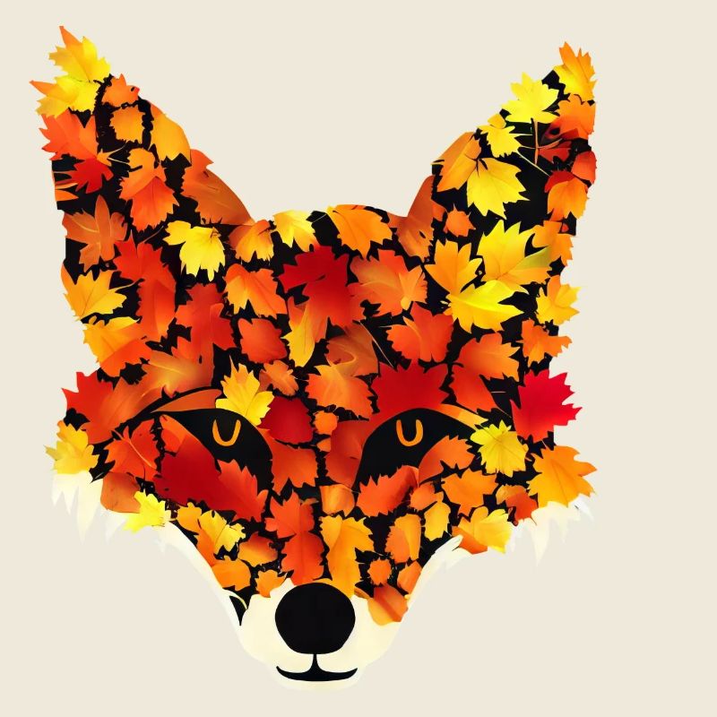 Renard des feuilles d’automne