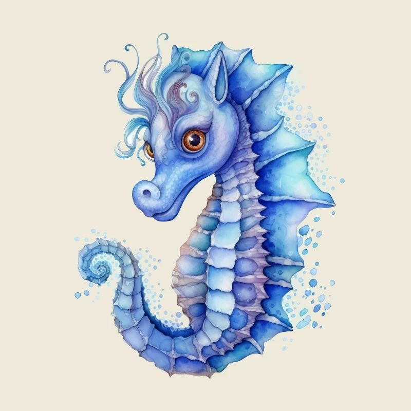 Blue Seahorse