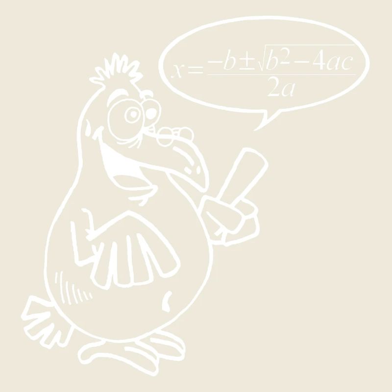 Oiseau intelligent blanc