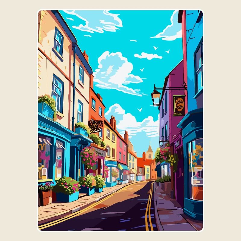 Frome Angleterre Royaume-Uni Affiche de voyage vintage souvenir