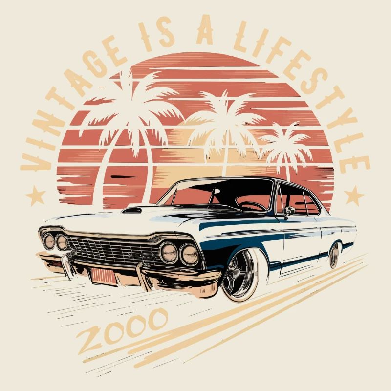 Vintage 2000 Retro Oldtimer Legendär seit 2000