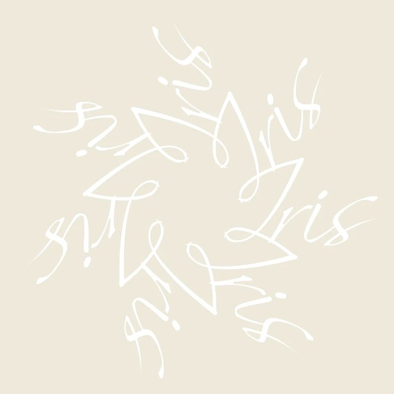 Iris Name Namensmandala