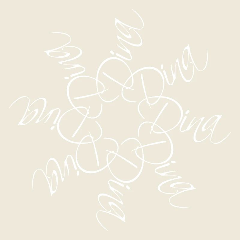 Dina Name Namensmandala
