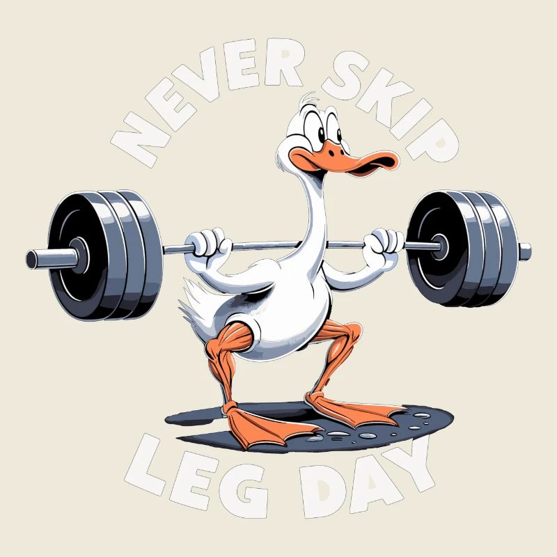 Leg Day Gans Beintraining witzig Gym Geschenk