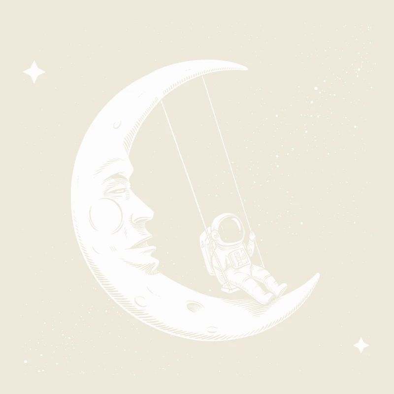 Astronaut Moon Swings