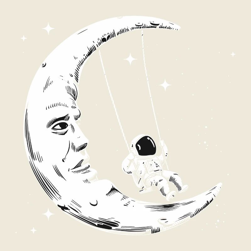 Balançoires lunaires d’astronaute
