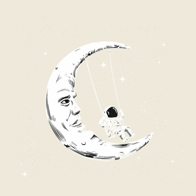 Balançoires lunaires d’astronaute