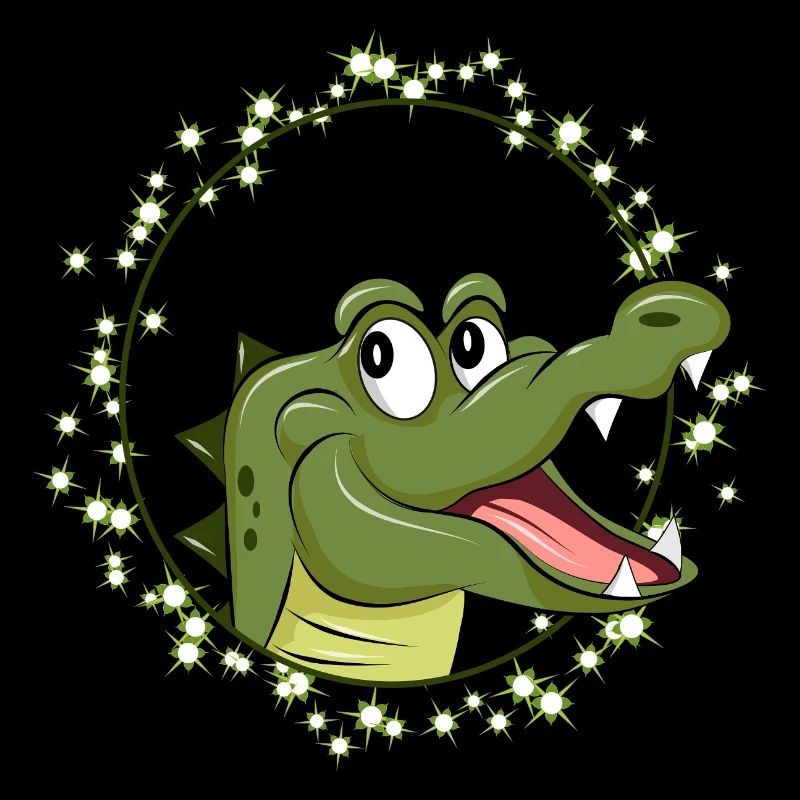 Laughing Crocodile in Comic Style – Happy Animal