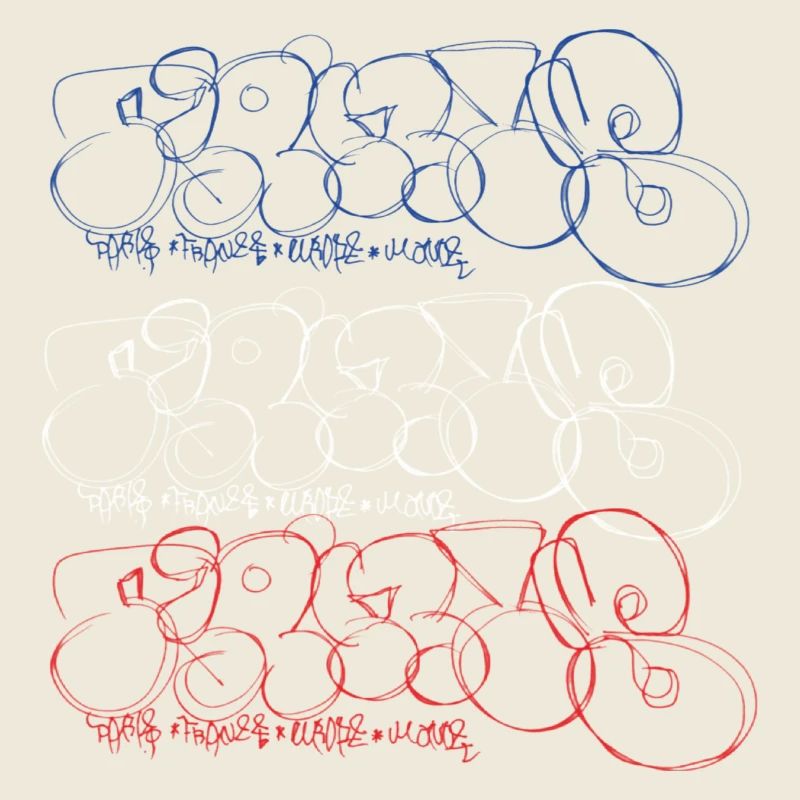 Graffiti Kunst Collage Print (Pariser Bubble Style