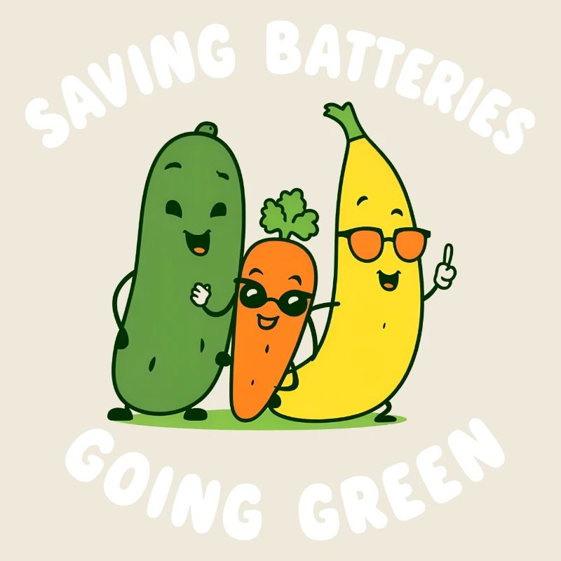 Save batteries Become environmentally friendly Cheeky Fr