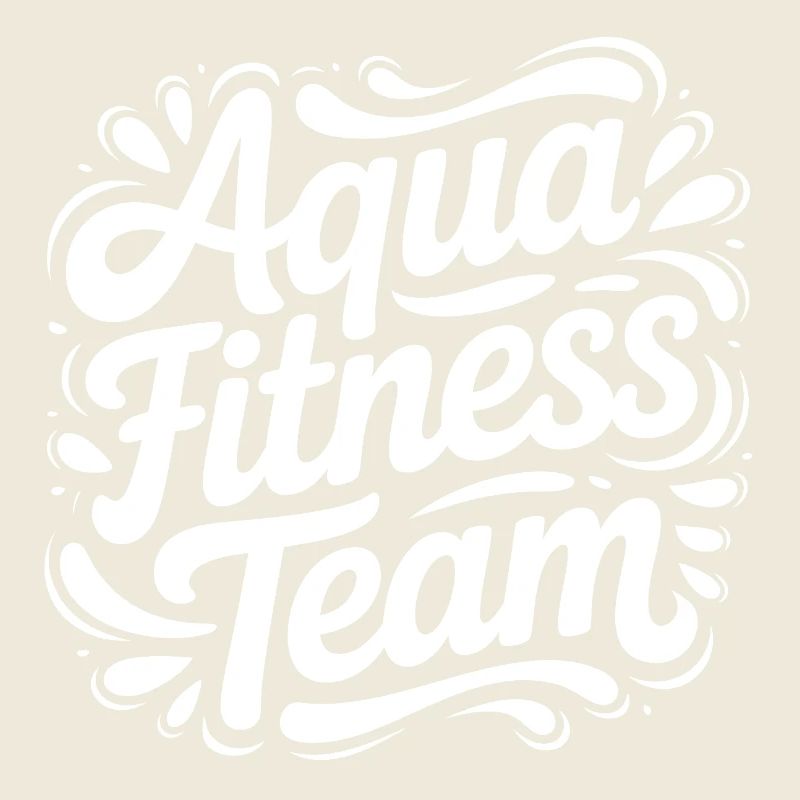 Lettrage d’équipe d’aquaforme