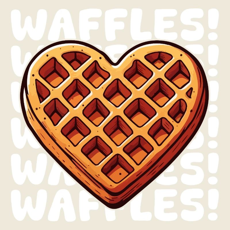 Pop Art Waffel Herz